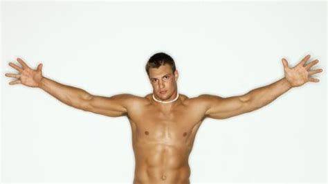 nude rob gronkowski|New England Patriots Rob Gronkowski sheds the pads in 2012 .